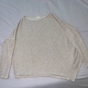 Long sleeve angled shirt